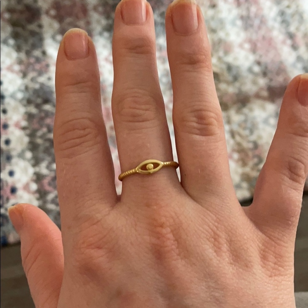 Evil eye ring size 7
